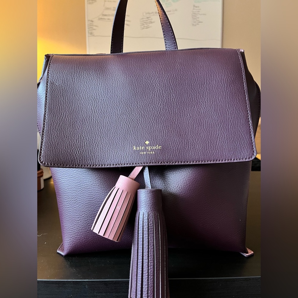Kate spade purple backpack